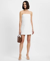 French Connection Women's Azra Twill Fold-Over Two-Pocket Strappy Mini Dress