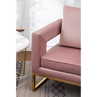 Streamdale Furniture Contemporary Upholstered Accent Arm Chair, Pink