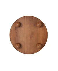 Streamdale Furniture Streamdale Round Fluted Coffee Table with Storage