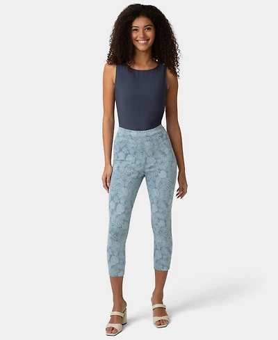 Hue Women's Ultra Soft Denim High-Waist Capri Sleepwear Pant
