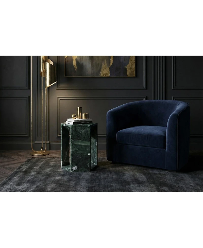 Streamdale Furniture Luxury Marble Hexagonal Side Table