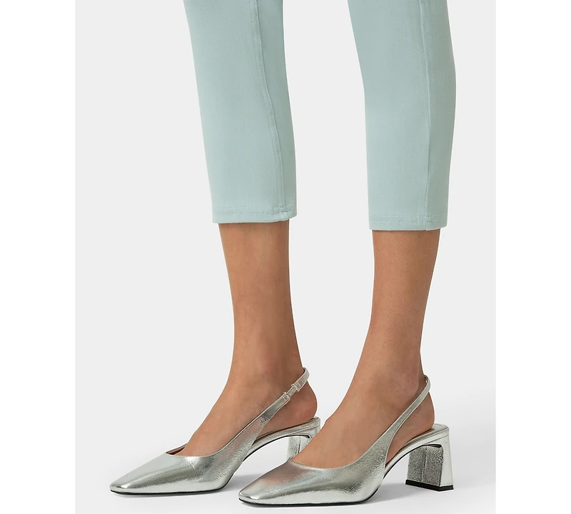 Hue Women's High-Rise Ultra-Soft Denim Capri Leggings