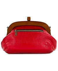 Patricia Nash Joelle Leather Wooden Frame Small Crossbody Bag