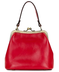 Patricia Nash Laureana Mini Leather Crossbody Frame Bag