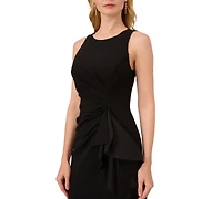 Adrianna Papell Women's Sleeveless Ruffled High-Low Gown