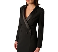 Adrianna Papell Women's Tuxedo Cocktail Sheath Dress