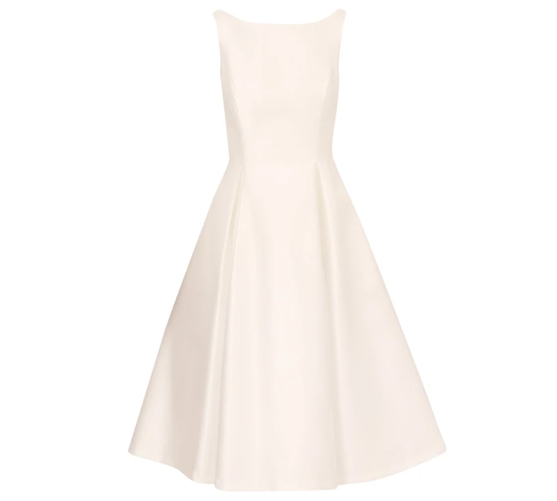 Adrianna Papell Boat-Neck A-Line Dress