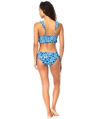 Raisins Women's Lily Scoop Neck Printed Swim Bikini Top