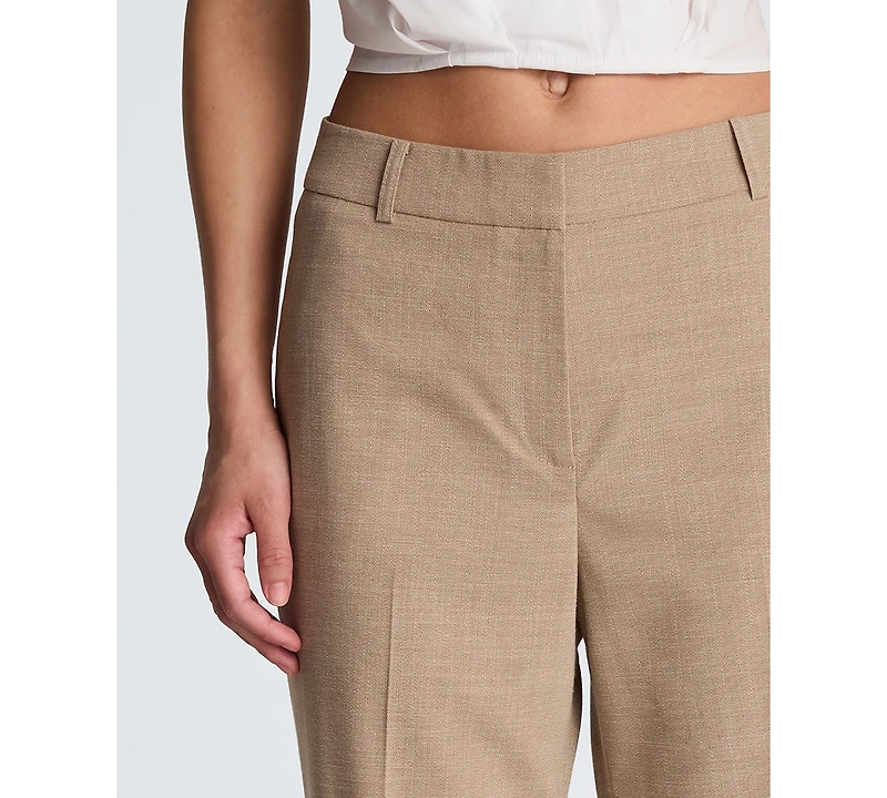 Kenneth Cole Women's Fly-Front Mid-Rise Flare Pants