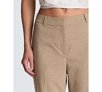 Kenneth Cole Women's Fly-Front Mid-Rise Flare Pants