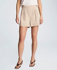 Kenneth Cole Women's High-Rise Side Zip Shorts