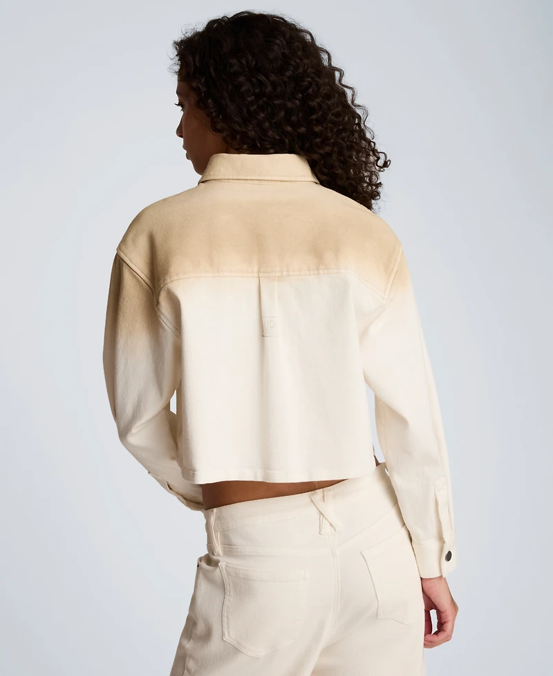 Kenneth Cole Women's Oversized Cropped Shacket