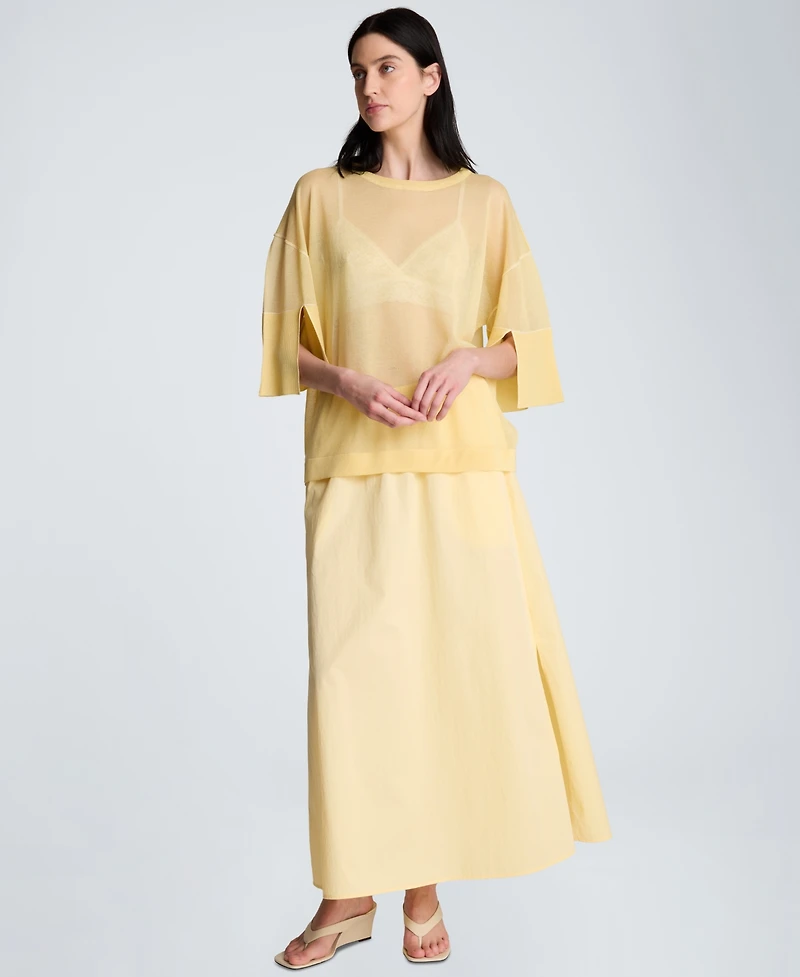 Kenneth Cole Women's Side-Slits Pull-On Maxi Skirt