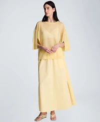 Kenneth Cole Women's Side-Slits Pull-On Maxi Skirt