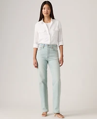 Levi's Women's Ribcage High-Rise Straight Full Length Jeans