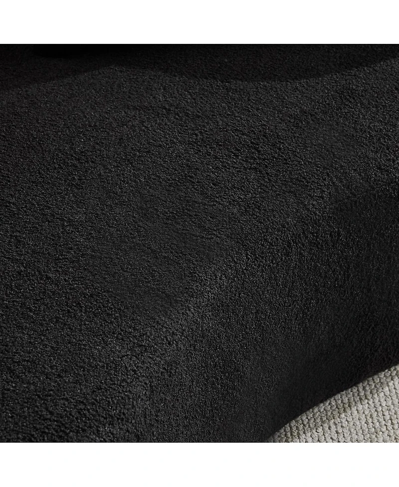 Streamdale Furniture Curved Loveseat Sofa, Teddy Velvet, No-Assembly, 350 lbs Capacity