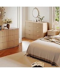 gaomon Modern 8-Drawer Dresser with Fluted Front