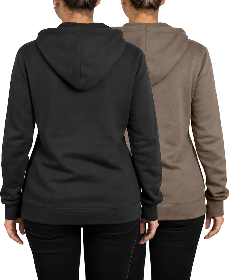 Blue Ice Women's Loose Fit Super Heavyweight Fleece-Lined Pullover Hoodie-2 Pack