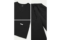 Jaanuu Women's UltraLAST Essential Performance 6-Pocket Scrub Set