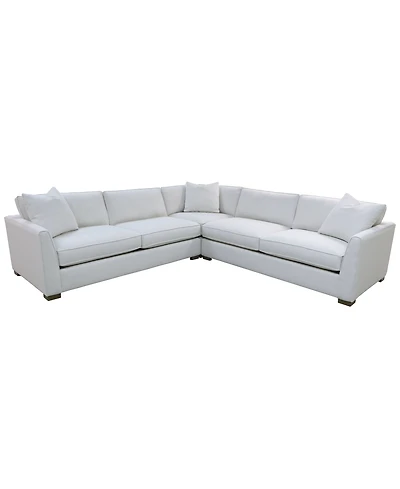 Corine 3-Pc. Upholstered Sectional Sofa Set with Toss Pillows