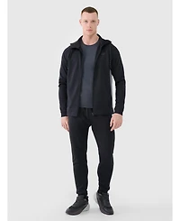 4F Men's Zipped Hooded Quick-Drying Training Sweatshirt