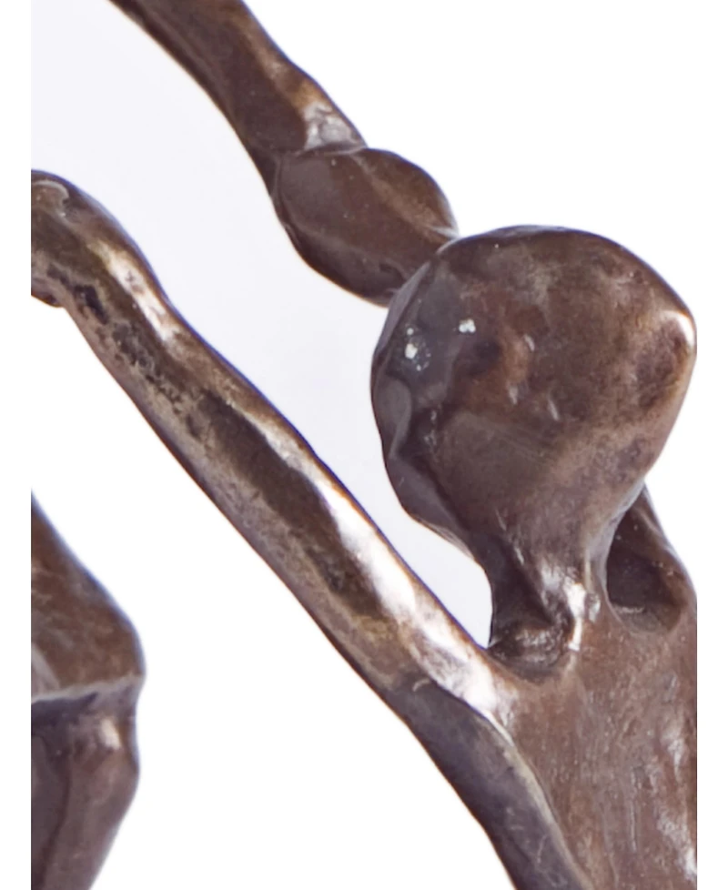 Danya B. Mother Playing and Swinging Child Cast Bronze Sculpture Figurine