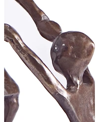 Danya B. Mother Playing and Swinging Child Cast Bronze Sculpture Figurine