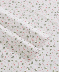 Tommy Bahama Home Pickleball Palm 200-Thread Count Washed Cotton 4-Pc. Sheet Set