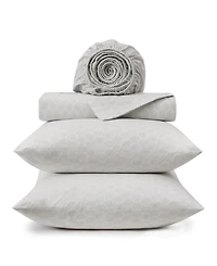 Tommy Bahama Home Line Palms 200-Thread Count Washed Cotton 4-Pc. Sheet Set