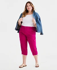 Style & Co Plus Cargo Capri Pants, Macy's Exclusive