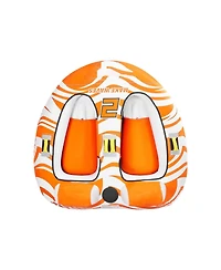 Mecale 2-Person Towable Boat Tube with Dual Cockpits and Nylon Cover