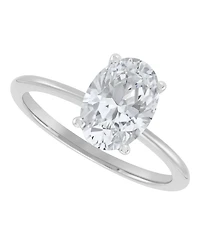 Grown With Love Igi Certified Lab Diamond Oval Solitaire Engagement Ring (2 ct. t.w.) 14k Gold