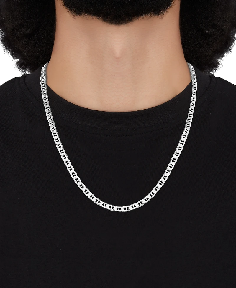 Lightweight Polished Mariner Link 22" Chain Necklace (5.5MM) 14k Gold