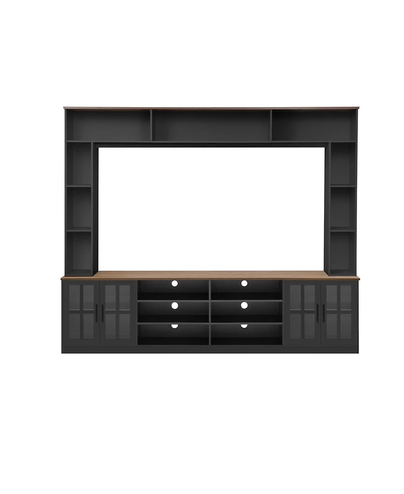 Streamdale Furniture 95.5" Entertainment Center with Bookshelves for TVs up to 80