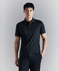 Mango Men's Comfort Stretch Button Polo Shirt