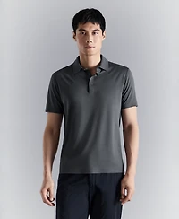 Mango Men's Comfort Stretch Button Polo Shirt