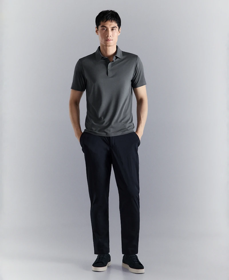 Mango Men's Comfort Stretch Button Polo Shirt