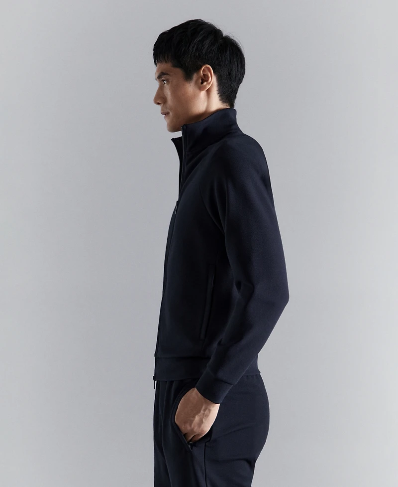 Mango Men's Regular-Fit Technical Zip-Up Sweatshirt