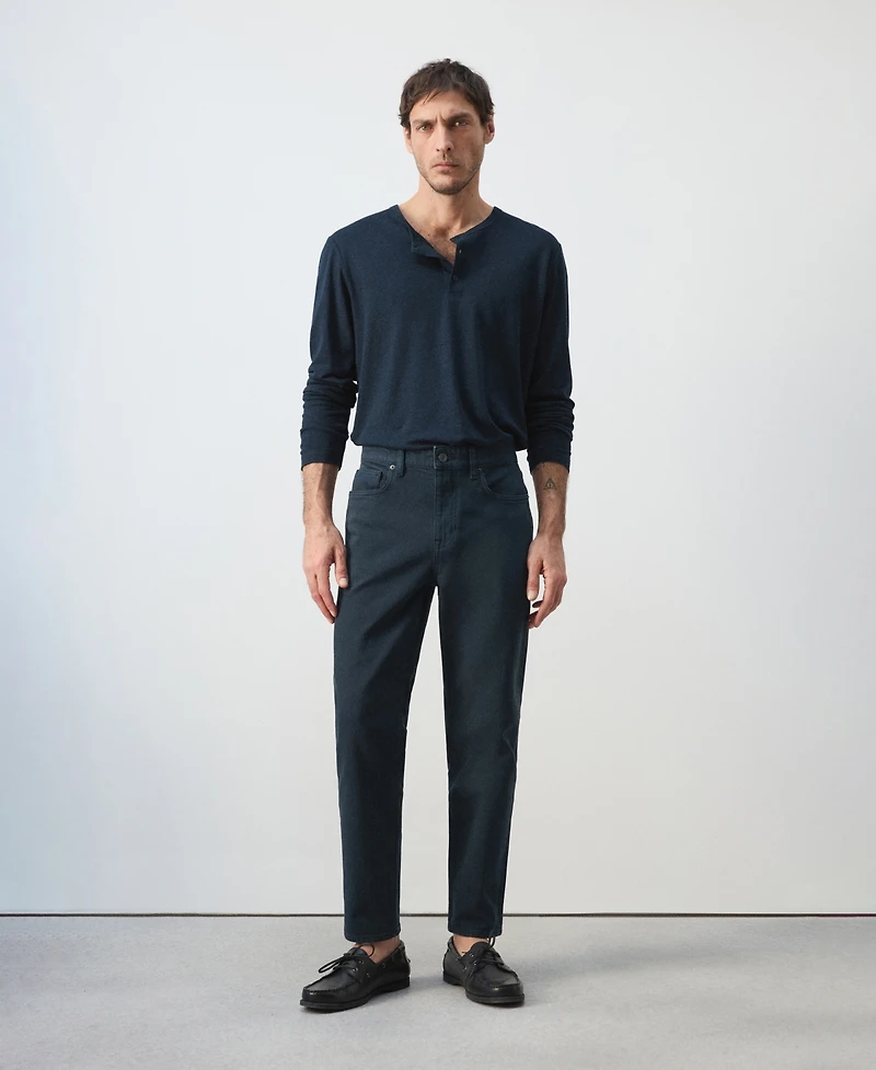 Mango Men's Ben Cropped Tapered-Fit Jeans