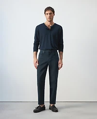 Mango Men's Ben Cropped Tapered-Fit Jeans