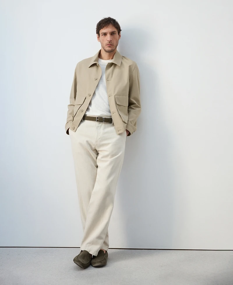 Mango Men's Lightweight Cotton Lyocell Jacket