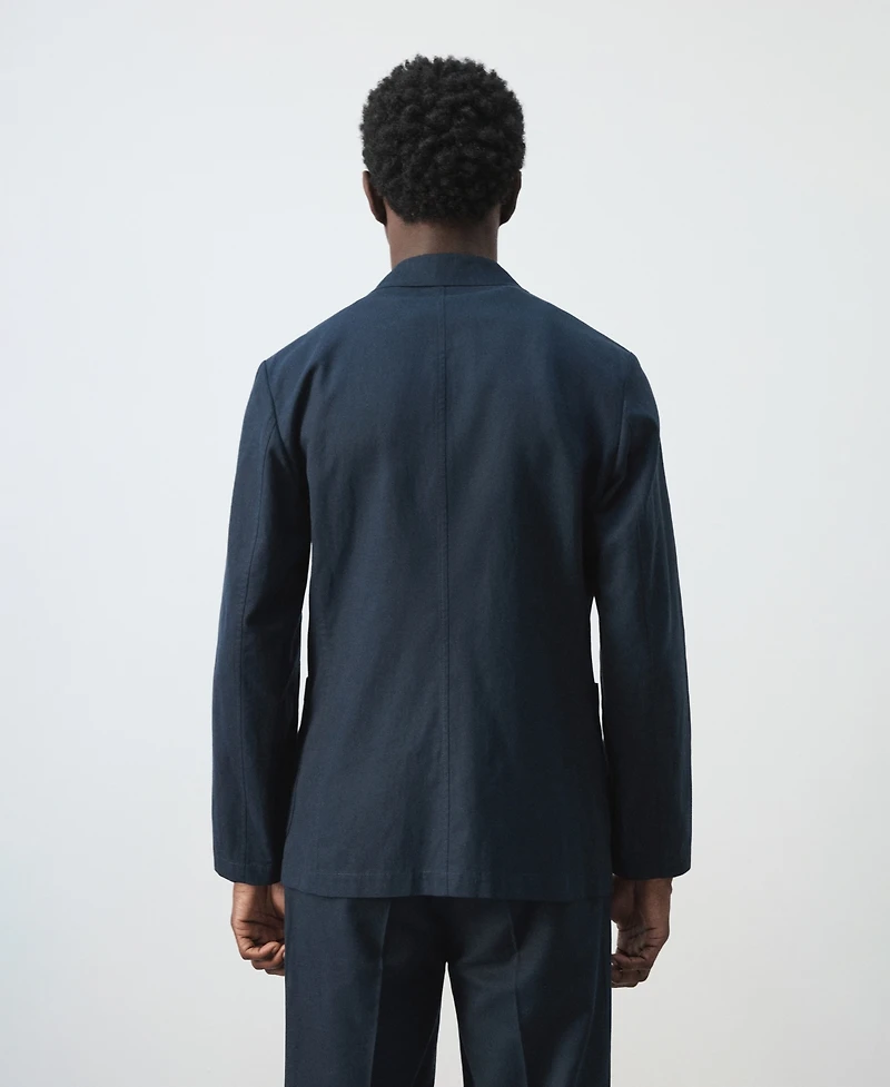 Mango Men's Linen-Lyocell Blend Slim-Fit Suit Blazer