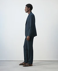 Mango Men's Slim-Fit Linen-Lyocell-Blend Pants