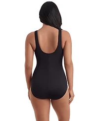 ShapeSolver Women's Crewneck One-Piece Swimsuit