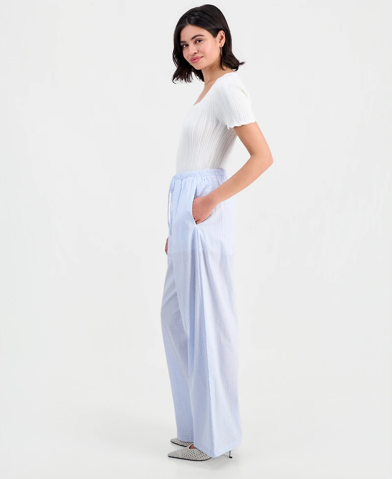 And Now This Women's Cotton Wide-Leg Pants, Macy's Exclusive
