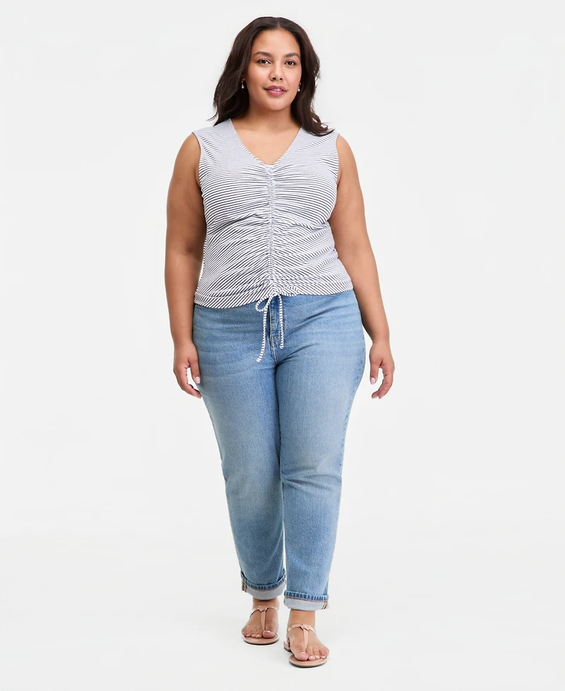 On 34th Trendy Plus Ruched Tank Top, Macy's Exclusive