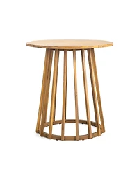 Streamdale Furniture Outdoor Round Top Acacia Wood Dining Table,Round Bistro Table
