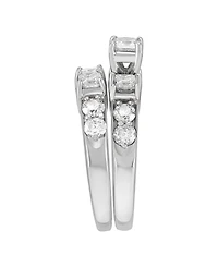 Macy's Diamond Princess Bridal Set (3 ct. t.w.) in 14k White Gold