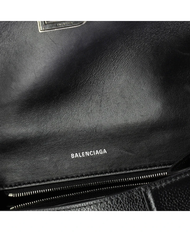 Pre-Owned Balenciaga Small Hourglass Top Handle Bag Leather