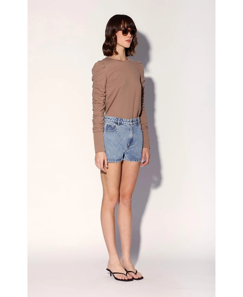 Walter Baker Women's Santino Mid-Rise 5-Pocket Denim Short